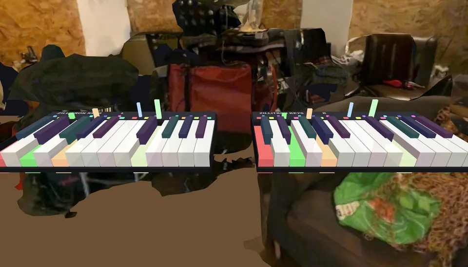 Tasti colorati e barre dell'aftertouch
